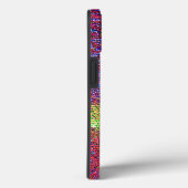 Coques Case-Mate iPhone Boîtier Case-Mate iPhone en mosaïque violette et j (Verso / Droite)