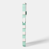 Coques Case-Mate iPhone Boîtier Cube Géométrique 3D Moderne - Vert Menthe (Verso / Droite)