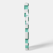 Coques Case-Mate iPhone Boîtier cube géométrique 3D moderne - Vert menthe (Verso / Gauche)