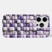 Coques Case-Mate iPhone Boîtier Cube Moderne 3D Violet et Blanc - Abstrait (Verso (horizontal))