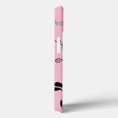 Coques Case-Mate iPhone Boîtier d'air floral iPad rose noir en argent 3 (Verso / Droite)