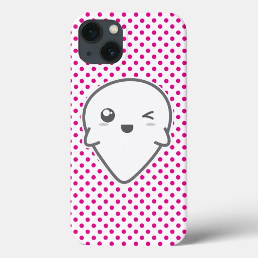 Coques Case-Mate iPhone Boîtier d'air Ghost Winking Kawaii (Verso)