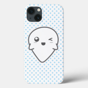 iPhone 13 Case Boîtier d'air Ghost Winking Kawaii
