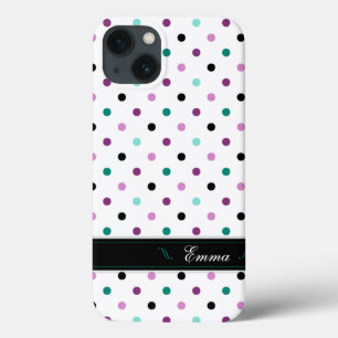 iPhone 13 Case Boîtier d'air Ipad Personnalisé Turquoise Et Viole