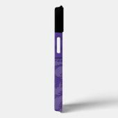 Coques Case-Mate iPhone Boîtier d'air monogramme violet et noir Damas iPad (Verso / Droite)