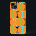 Etui iPhone 13 Boîtier d'air Motif orange moderne du milieu du si<br><div class="desc">Frappe, frappe. Qui est là ? Boîtier iPad Air Moderne Orange du Milieu du Siècle ! Hé, avec un design de ce rétro, vous n'avez pas besoin d'une ligne poinçonnée. Cette motif parfaitement mod est composée d'un arrière - plan orange vif et de rangées d'une forme kitsch adorable en vert,...</div>
