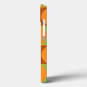 Coques Case-Mate iPhone Boîtier d'air Motif orange moderne du milieu du si (Verso / Gauche)