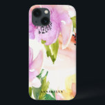 Case-Mate iPhone Case Boîtier d'air Pastel Watercolor Flowers Custom iPa<br><div class="desc">Jolie et élégante aquarelle illustration de fleurs blanches et lilas. Ce coque d'air iPad est personnalisable. Des articles similaires sont disponibles dans mon magasin.</div>