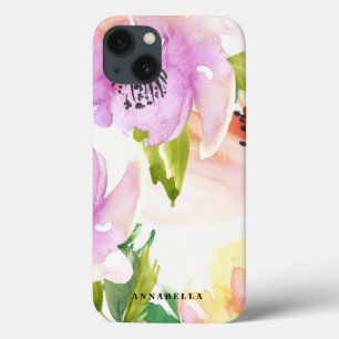 Case-Mate iPhone Case Boîtier d'air Pastel Watercolor Flowers Custom iPa