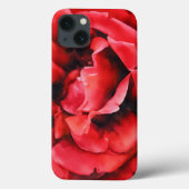 Coques Case-Mate iPhone Boîtier d'art Fleur Rouge (Verso)