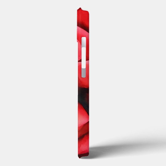 Coques Case-Mate iPhone Boîtier d'art Fleur Rouge (Verso / Gauche)