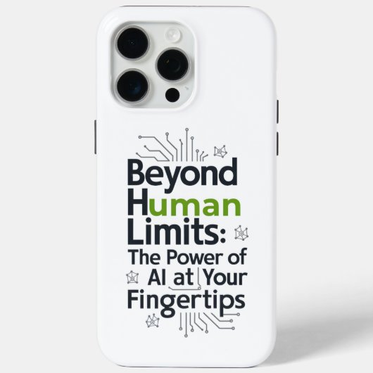Coques Case-Mate iPhone Boîtier de puissance IA – Au-delà des limites huma (Verso)