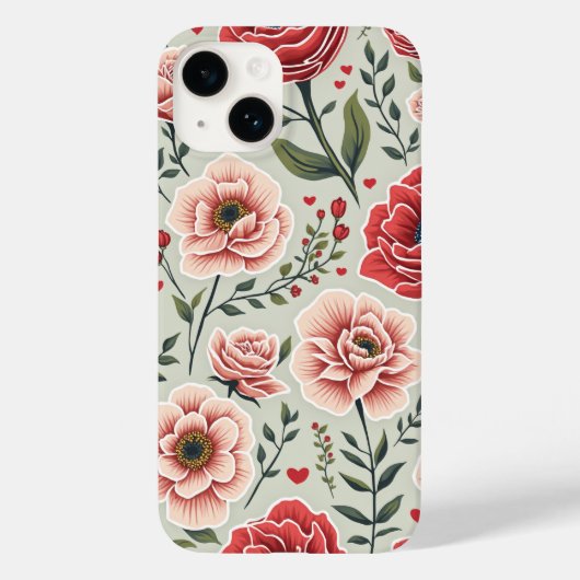 Coques Case-Mate iPhone boîtier de téléphone à fleurs (Verso)