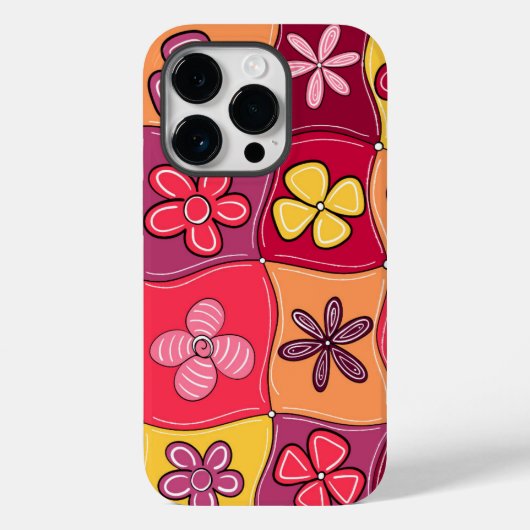 Coques Case-Mate iPhone Boîtier de téléphone à fleurs rétro (Verso)