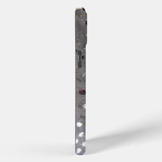 Coques Case-Mate iPhone Boîtier de téléphone à points en argent (Verso / Droite)