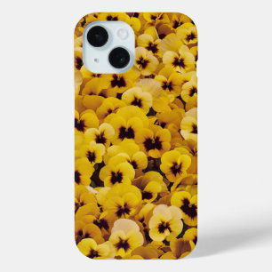 Coque Pour iPhone 15 Boîtier de téléphone à volets jaunes