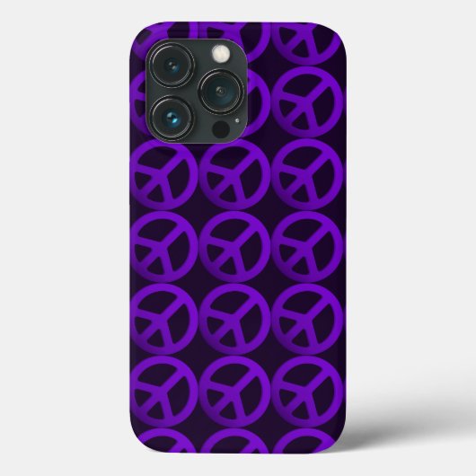 Coques Case-Mate iPhone Boîtier de téléphone avec signe de paix violet (Verso)