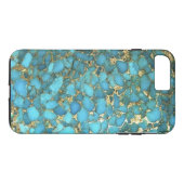 Coques Case-Mate iPhone "Boîtier de téléphone bleu turquoise" (Dos (Horizontal))