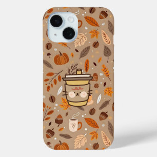 Coque Pour iPhone 15 Boîtier de téléphone café