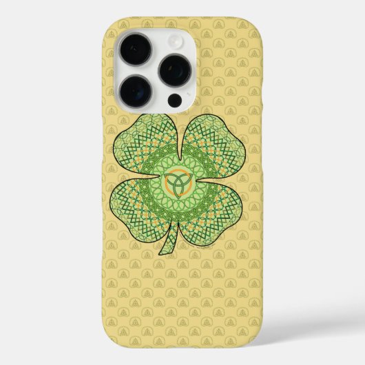 Coques Case-Mate iPhone Boîtier de téléphone Coque-Mate Shamrock celtique (Verso)