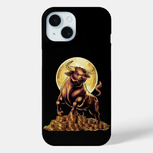 Coque Pour iPhone 15 Boîtier de téléphone Crypto Bull