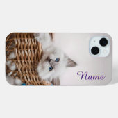 Coques Case-Mate iPhone Boîtier de téléphone de chat customisé avec votre  (Verso (horizontal))