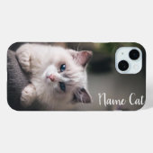 Coques Case-Mate iPhone Boîtier de téléphone de chat customisé avec votre  (Verso (horizontal))