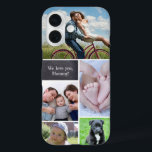 Coques iPhone 16 Boîtier de téléphone de collage photo personnalisé<br><div class="desc">Personnalisez cette étui téléphonique pour maman avec sa photo préférée. Remplissez le collage photo qu'elle peut regarder chaque jour. Incluez des photos des enfants,  des animaux de compagnie,  de l'épouse,  de toute la famille.</div>