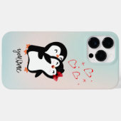 Coques Case-Mate iPhone Boîtier de téléphone de couple Cute Penguin (Verso (horizontal))