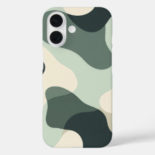 Coques iPhone 16 Boîtier de téléphone de flux de camouflage
