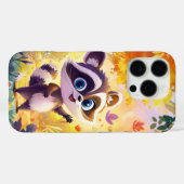 Coques Case-Mate iPhone Boîtier de téléphone d'illustration Raccoon (Verso (horizontal))