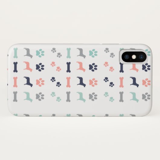 Coques Case-Mate iPhone Boîtier de téléphone d'impression de chien (Dos (Horizontal))