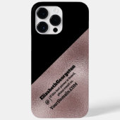 Coques Case-Mate iPhone Boîtier de téléphone - faux rose métallique (Verso)