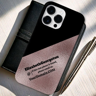 Coque Pour Pour iPhone 14 Pro Max Boîtier de téléphone - faux rose métallique