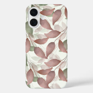 Coques iPhone 16 Boîtier de téléphone feuille aquarelle