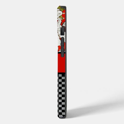 Coques Case-Mate iPhone Boîtier de téléphone Fleurs rouges et noires (Verso / Gauche)