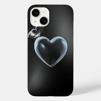 Coque Pour iPhone 14 Boîtier de téléphone Glittery Heart & Butfly - Spa