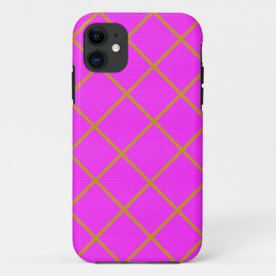 Coque iPhone 11 Boîtier de téléphone Gold et Purple