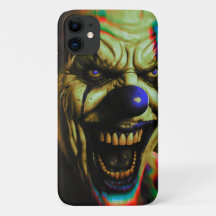 Boîtier de téléphone iPhone 11 avec clown effrayan