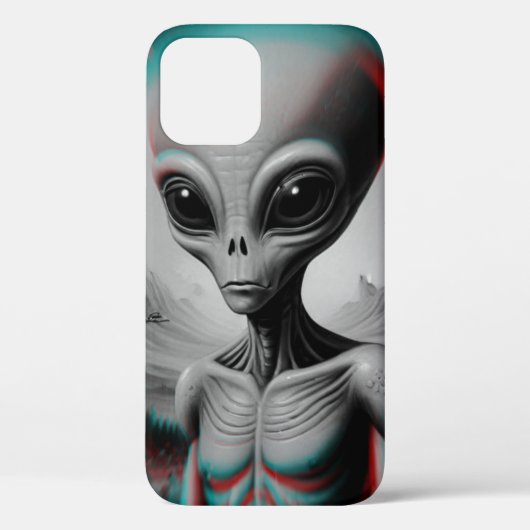 Coques Case-Mate iPhone Boîtier de téléphone iPhone 12 à thème alien (Verso)