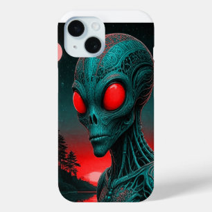 Coque Pour iPhone 15 Boîtier de téléphone iPhone 15 à thème Alien