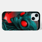 Coques Case-Mate iPhone Boîtier de téléphone iPhone 15 à thème Alien (Verso (horizontal))
