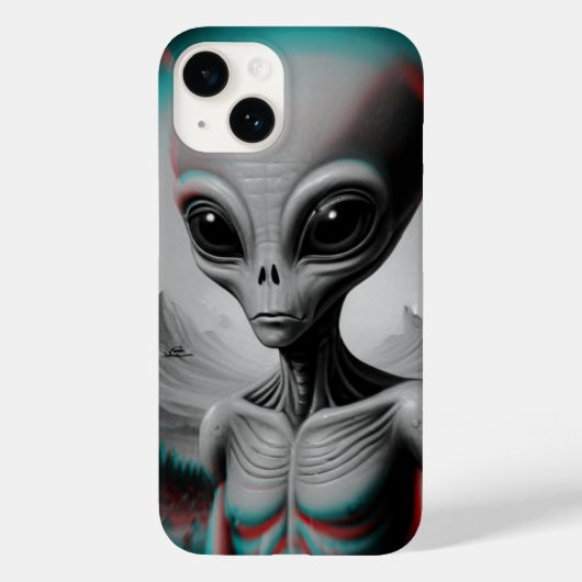 Coques Case-Mate iPhone Boîtier de téléphone iPhone 16 à thème alien (Verso)