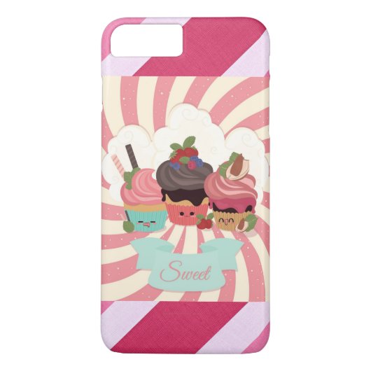 Coques Case-Mate iPhone Boîtier de téléphone iPhone 7 Sweet Cupcakes (Dos)