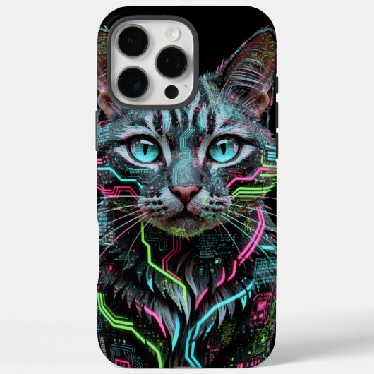 Coques Case-Mate iPhone Boîtier de téléphone Iphone Chat Cybernétique (Verso)