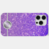 Coques Case-Mate iPhone Boîtier de téléphone monogramme à parties scintill (Verso (horizontal))