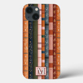 Coques Case-Mate iPhone Boîtier de téléphone monogramme rayé de couleur au (Verso)