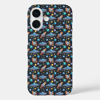Coques iPhone 16 Boîtier de téléphone Motif d'espace