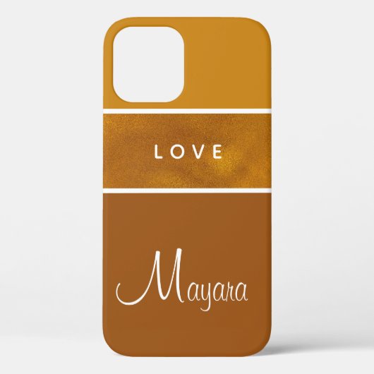 Coques Case-Mate iPhone Boîtier de téléphone Or Gradient pour filles (Verso)