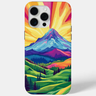 Coque iPhone 15 Pro Max Boîtier de téléphone photo iPhone Mountain